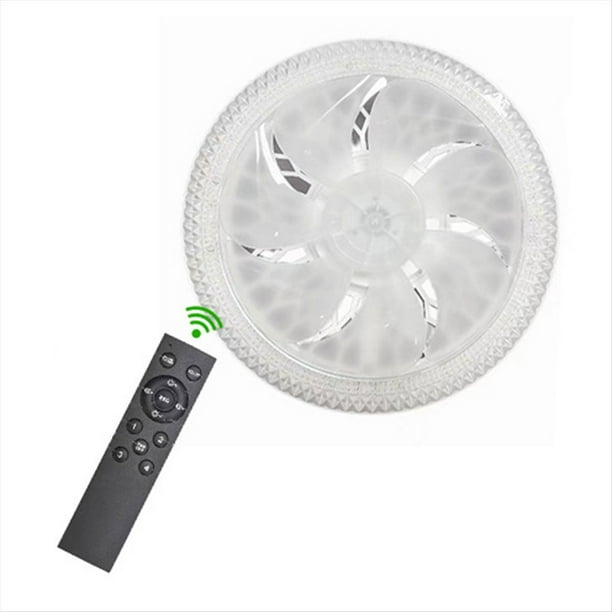 Ventilador de Techo con Luz AC85-265V con Control Remoto Silencioso Inteligente para Sala de Estar Dormitorio Moderno y Hogar Inteligente