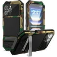 thumbnail image 2 of Compatible with iPhone 16 Pro max Case Heavy Duty Protection Dustproof Built in Screen Protector Rugged Stand 360 Full Body Military Grade Metal Bumper Phone Cases  (Camouflage 2024), 2 of 12