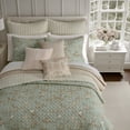 thumbnail image 3 of Levtex Home - Lyon Teal Quilt Set - Full/Queen Quilt (88x92in.) + One Standard Pillow Sham (26x20in.) - Toile - Teal,Beige - Reversible - Cotton Fabric, 3 of 6