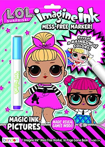 L.O.L Suprise! LOL Surprise Imagine Ink Magic Ink Coloring Book 46564, Bendon - Walmart.com - Walmart.com
