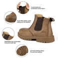 thumbnail image 3 of Ecetana Men's Work Boots Waterproof Wear-Resistant Steel Toe Safety Protective Shoes, 3 of 6