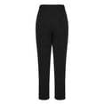 thumbnail image 4 of Ofreoo Womens Drawstring Elastic Waist Casual Pants Solid Color Trousers with Pockets For Home And Outdoor, 4 of 8