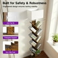 thumbnail image 6 of OUTONLIFE Floor Lamp with Shelf,Tree Bookcasewith Light, 9-Tier Floor Standing Bookcase for Living Room Bedroom, Office, Brown, 6 of 7