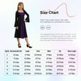 thumbnail image 7 of TiaoBug Girls Medieval Renaissance Dress Long Sleeve Lace-Up Halloween Gothic Victorian Corset Dress Burgundy 12, 7 of 7