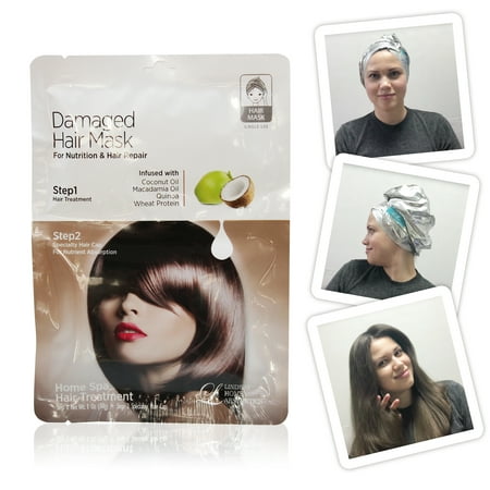 (2 Pack) Lindsay Home Aesthetics Damaged Hair Mask 1