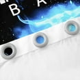thumbnail image 4 of YST Baseball Curtains & Drapes, Ice And Fire Blackout Curtains Letter X Decor Curtains For Kids Boys Teens Adult Bedroom Decor, Ball Sports Games Window Curtains 52"Wx84"L 2 Panels, Black Blue, 4 of 5