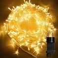 thumbnail image 1 of 100 luces de cadena LED, luces de cadena para interiores y exteriores 8 modelos de luces de cadena funcionan con enchufe impermeable IP44-EU, que se utiliza para decoraciones de árboles, Navidad y bo JAMW Sencillez, 1 of 5