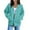 Mint Green, variant on Breezora Women's Winter Cozy Long Sleeve Hooded Sweatshirt With Zipper Front Pocket Loose Fit Outerwear L Size Yellow