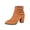 Brown, variant on Willtoo Women’s Multi‑Buckle Ankle Booties, Side Zipper Block Heel Dress Boots, Pointed Toe Fashion Ankle Boots Party Dating Daily Footwear