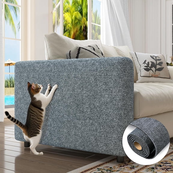 Cat Couch Protector Durable 23.6x11.8" Anti-Scratch Pad Furniture Guard for Sofa Chair Wall Corner (M)