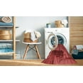 thumbnail image 2 of Ahgly Company Tapis d'Intérieur Lavable en Machine Carré Rouge Transitionnel, 7 Pieds Carré, 2 of 7