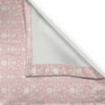 thumbnail image 3 of Ambesonne Flowers Kitchen Curtains, Vintage Damask Home, 55"x39", Pale Pink White, 3 of 3