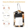 thumbnail image 2 of Square PU Leather 2 Pack Travel Tag - Bag Tag - Suitcase Tag with Privacy Cover and Stainless Steel Ring - Suitable for Travel, Backpack, and Handbag Dog Paw Prints, 2 of 7