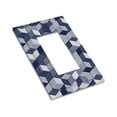 thumbnail image 3 of ZICANCN Outlet Covers Wall Plate, Abstract Cube Blue Stripes Light Switch Cover Decorative, Duplex Toggle Combo 1-Gang, 3 of 9