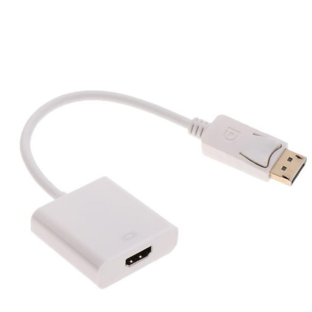 Cable de conversión de adaptador a de para pantalla 1080p Blanco shamjiam Adaptador ABS HDMI