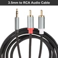 thumbnail image 3 of 3.5mm to RCA Cable, 10ft 2 RCA Male to Aux Audio Adapter RCA Y Splitter for Smartphones, Speakers, 3 of 5