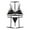 Black, variant on Kelon Intimates Clearance Women's Nylon Underwear Fashion Women Plus Size V-Neck Bra +Thong +Garter Lingerie Set Underwear S-2XL