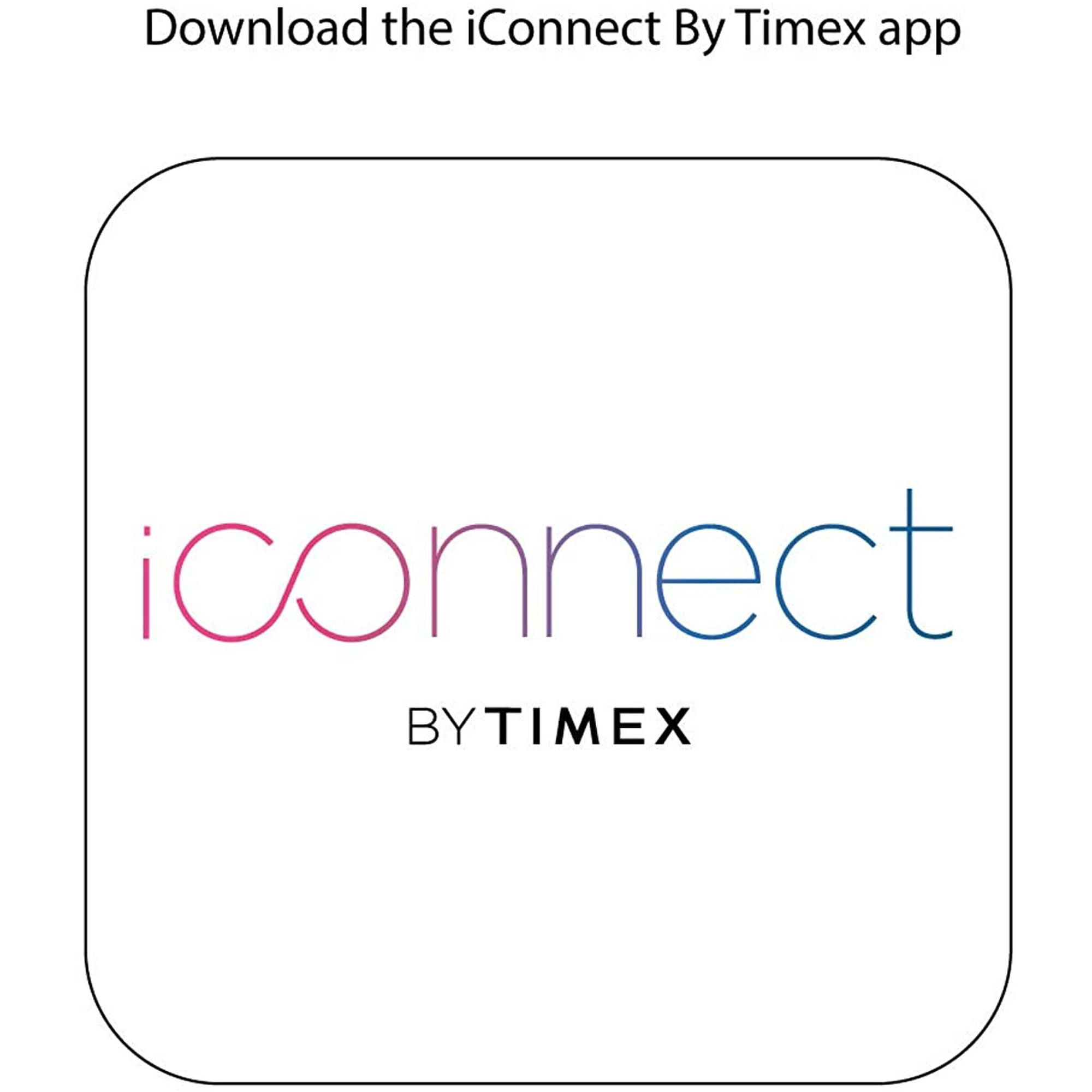 iConnect By Timex Classic Round Touchscreen Smartwatch with Heart Rate Notifications and Two Way Bluetooth Calling Walmart
