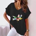 thumbnail image 2 of Summer Tops for Women 2025 Plus Size Womens T Shirts Loose Fit Boho Summer Clothes for Women 2025 Vacation Cruise Petite, 2 of 4