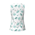 thumbnail image 5 of Sigee Leaf Print Green for Women's Workout Tank Top,Running Tank Tops,Sleeveless Gym ClothesXX-Large, 5 of 8