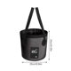 thumbnail image 2 of Eigraketly Cubo de agua plegable de PVC, lavabo, viaje, Camping, pesca, canotaje, organizador reutilizable, accesorios de contenedor Pescar Negro 12L Eigraketly OD022092-03, 2 of 6