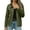Green, variant on Dasayo Women Coat Green Motorcycle Barn Collared Buttons Fashion Jacket Jackets for Women Trendy L