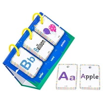 RENACLIPY Early Childhood Alphabet Flash Cards Set, Multi-Material Educational Learning Tool for Toddlers and Preschoolers