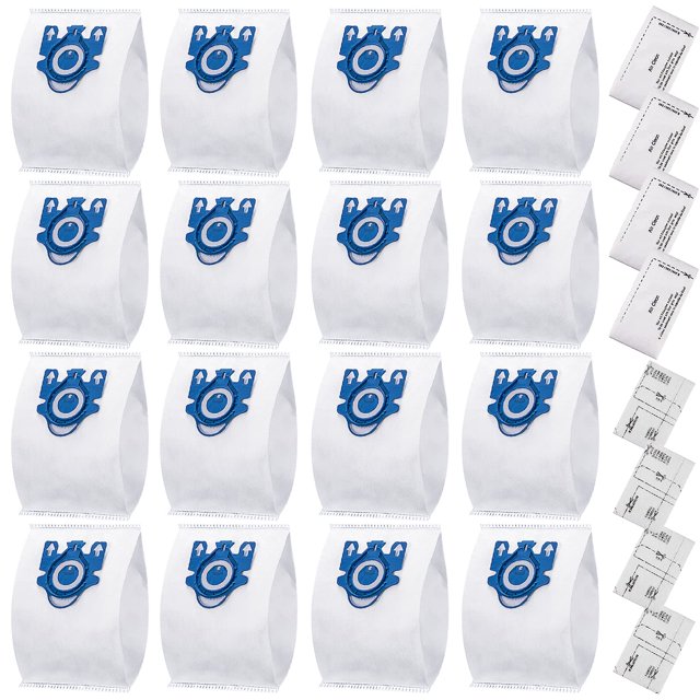 Bolsas para aspiradora Miele AirClean 3D GN, paquete de 16 con filtros
