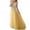 Yellow, variant on IROINNID Women's A-Line Dress V-Neck Sleeveless Summer Off Shoulder Vintage Party Dress Solid Color Extra Long Dress