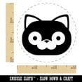 thumbnail image 2 of Round Cat Face Shocked Self-Inking Rubber Stamp Ink Stamper - Black Ink - Small 3/4 Inch, 2 of 7