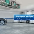 thumbnail image 5 of Kojem 3x6 Overhead Garage Storage Adjustable Ceiling Storage Rack, 72" Length x 36" Width x 40" Height, White, 5 of 13