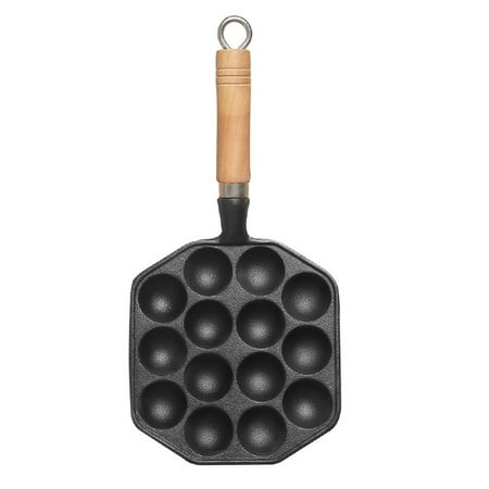 

1pc Takoyaki Pan 14-Hole Poffertjes Mold Pancake Balls Pan Takoyaki Mold
