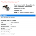 thumbnail image 2 of Fader Control Switch - Compatible with 1999 - 2003 Dodge Ram 2500 Van 2000 2001 2002, 2 of 2
