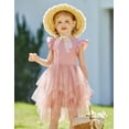 thumbnail image 3 of Arshiner Toddler Tutu Dress Little Girls Irregular Tulle Princess Birthday Party Formal Dresses, 3 of 6