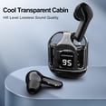 thumbnail image 4 of Air3 Pro -Wireless Bluetooth in Ear Earbuds Transparent Design with Digital Display, HiFi Stereo Gaming Headphones Headset with Built-in Mic, 4 of 9