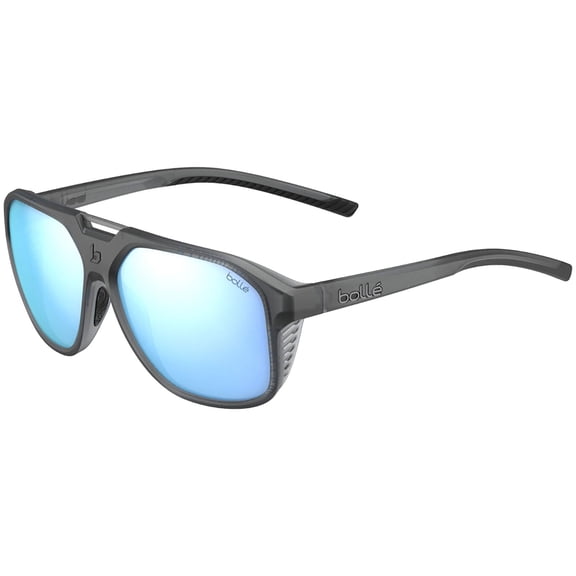 Bolle Arcadia Polarized Black Frost Unisex Pilot Sunglasses - BS037004