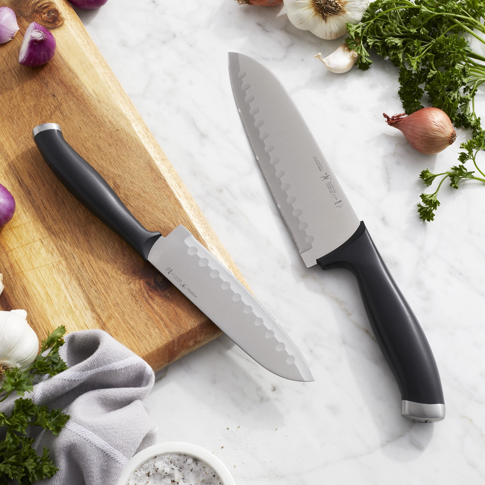 J.A. Henckels International Silvercap 2-pc Asian Knife Set