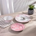 thumbnail image 6 of 222 Fifth Adelaide Round Porcelain Dinnerware Set, 12-Piece, Pink Blush Toile, 6 of 8