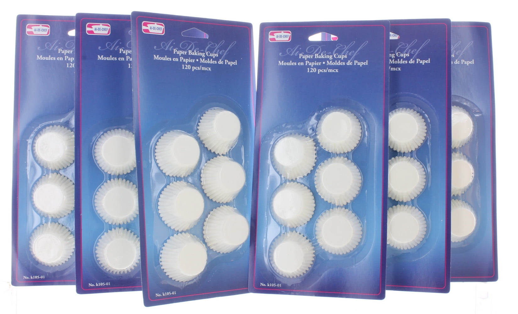 720 Mini Muffin Paper Baking Cups Liners White