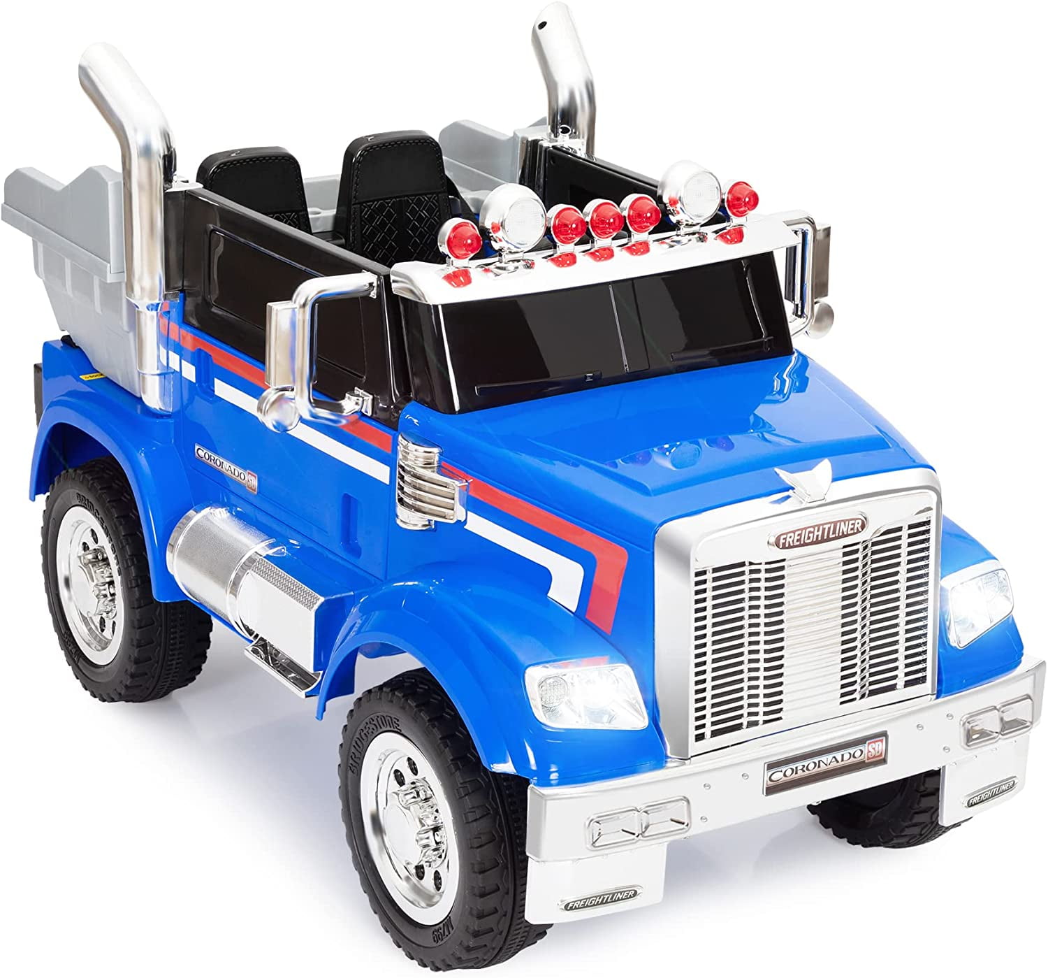 TOBBI 12V Licensed Freightliner Four Wheeler Battery Powered Ride on