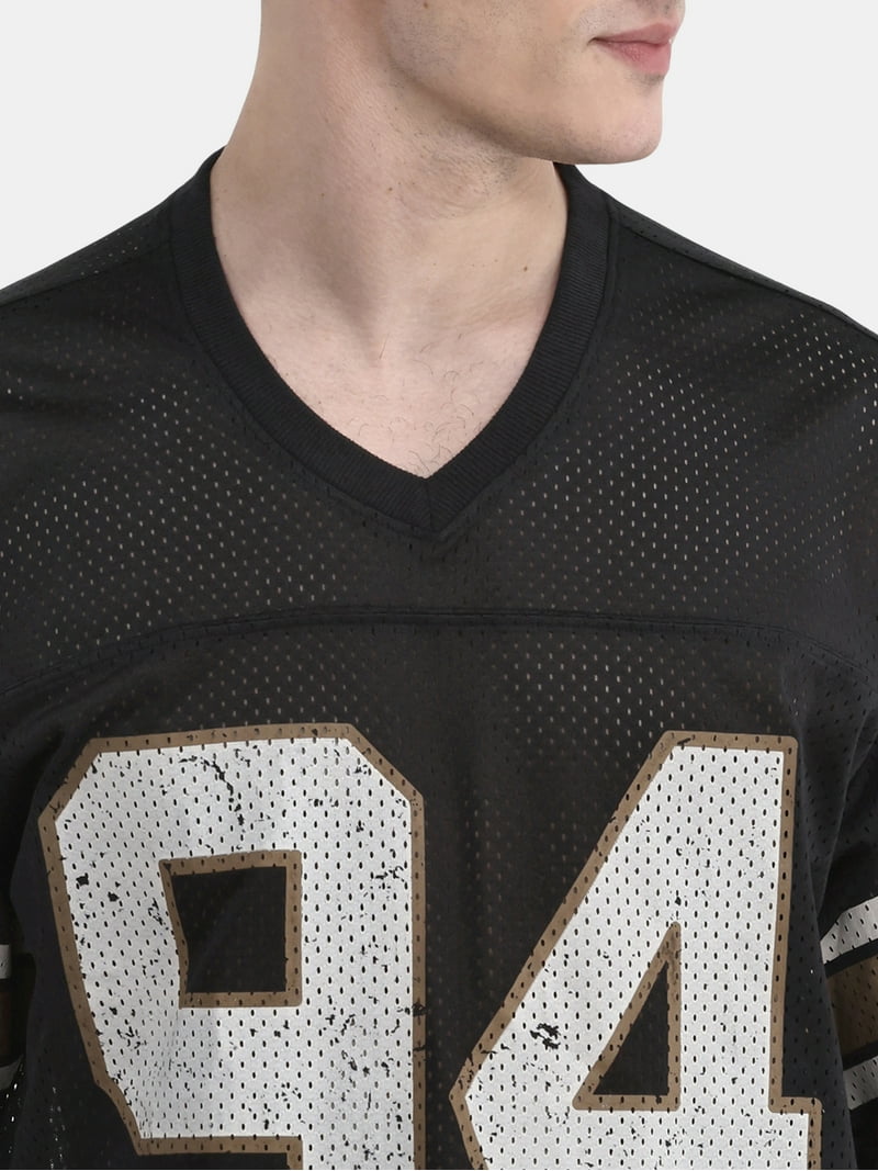 No Boundaries Men's Mesh Short Sleeve Jersey XS to 5XL V-Neck