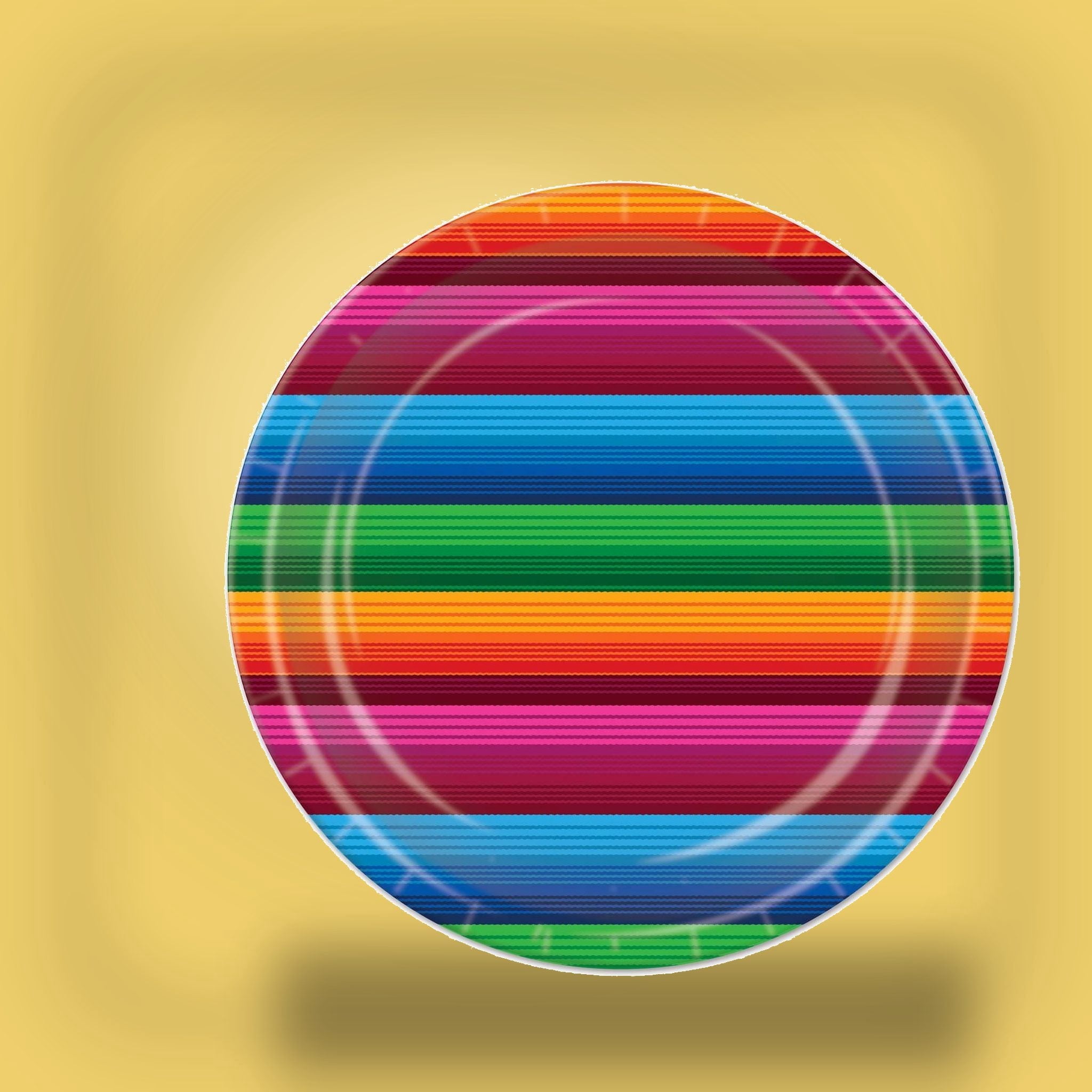 96 Pack Beistle Fiesta Paper Plates 9 inch