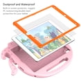 thumbnail image 4 of Dteck Kids Case for iPad 6th Gen/iPad 5th Gen/iPad Air 2/iPad Air, iPad 9.7 Case, with Built in Screen Protector, Octopus Animals Shockproof Case Handle Grip with Shoulder Stap,Pink, 4 of 8