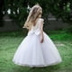 thumbnail image 4 of Vestido infantil, vestido de princesa, bordado, sin espalda, con lazo grande, vestido de niña de las flores, vestido de pasarela para anfitriona, 4 of 6