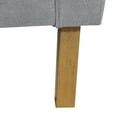 thumbnail image 3 of Grey Accent Chair For Home - Button , Soft , Legs Living Room With Rivets Vintage Inspired, Cushions, Solid Wood, 3 of 6