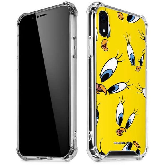 Skinit Cartoons Tweety Bird Super Sized Pattern iPhone XR Clear Case