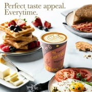 Disposable Coffee Cups with Lids 12 oz, 100 Count, To Go Coffee Cups for Hot Beverages
