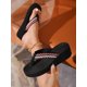 thumbnail image 1 of New Women's Slippers Summer Outdoor Indoor Wedge Heel Casual Flip Flops, 1 of 3
