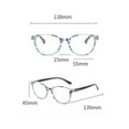 thumbnail image 2 of Womens Cat Eye Reading Glasses Plastic Readers Spring Hinges Presbyopic Glasses, 2 of 3