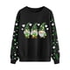 thumbnail image 2 of TaTaai St Patricks Day Sweatshirt Women Shamrock Long Sleeve Shirt Irish Festival Holiday Crewneck Causal Top Gift, 2 of 5